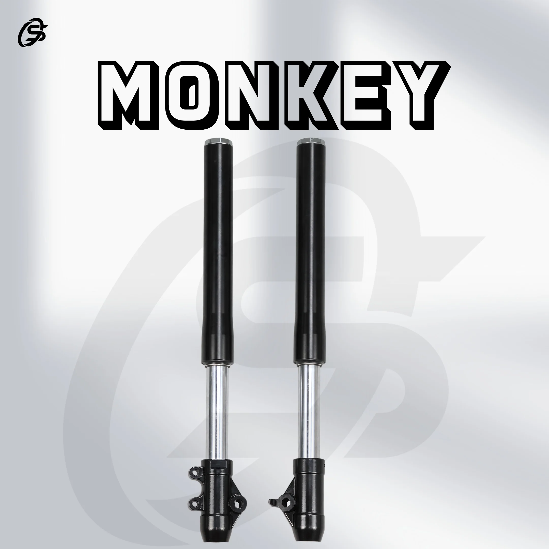 Black 540mm Front Shock Absorber Monkey Z50 45mm Shock Sbsorber Rebound Speed Unadjustable Motorcycles Suspension