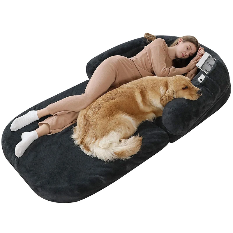 

Hot Sale Luxury Pet Nest Durable Foldable Dog Bed Removable Cover Soft Foam Cushion Cats Animal Warm Bed Small Large Dogs