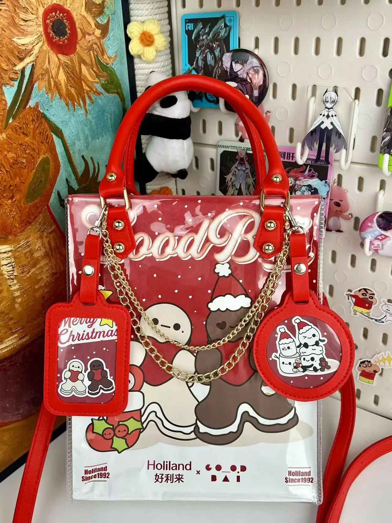 

Goodbai Haililai White Jingting Support Bag Collaborative Paper Bag Modified Transparent Bag DIY PVC Material Bag