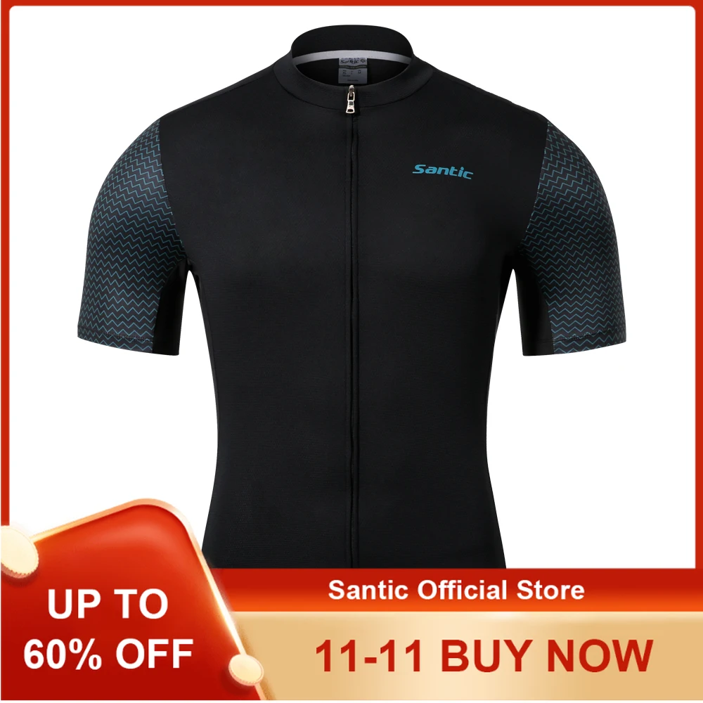 

Santic летние мужские велосипедные майки с короткими рукавами, одежда для велоспорта, рубашка для велосипеда, футболки MTB, удобный азиатский размер KM1C02221