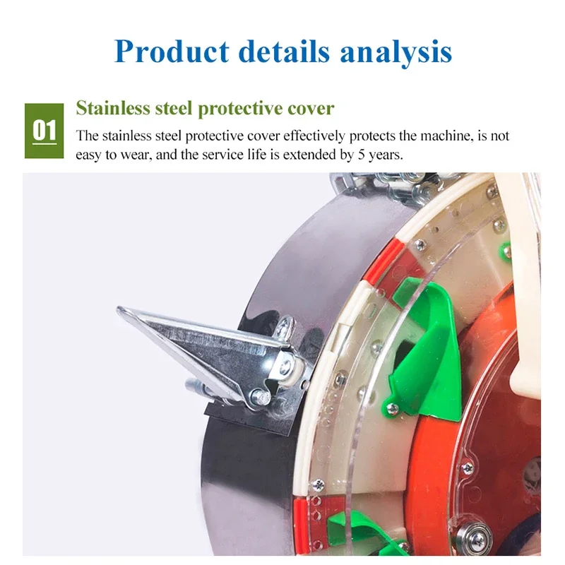 Wielofunkcyjny ręczny wałek sadzarka do kukurydzy soi z orzeszków ziemnych siew warzyw siewnik do pszenicy narzędzie do sadzenia nasion 16-30CM