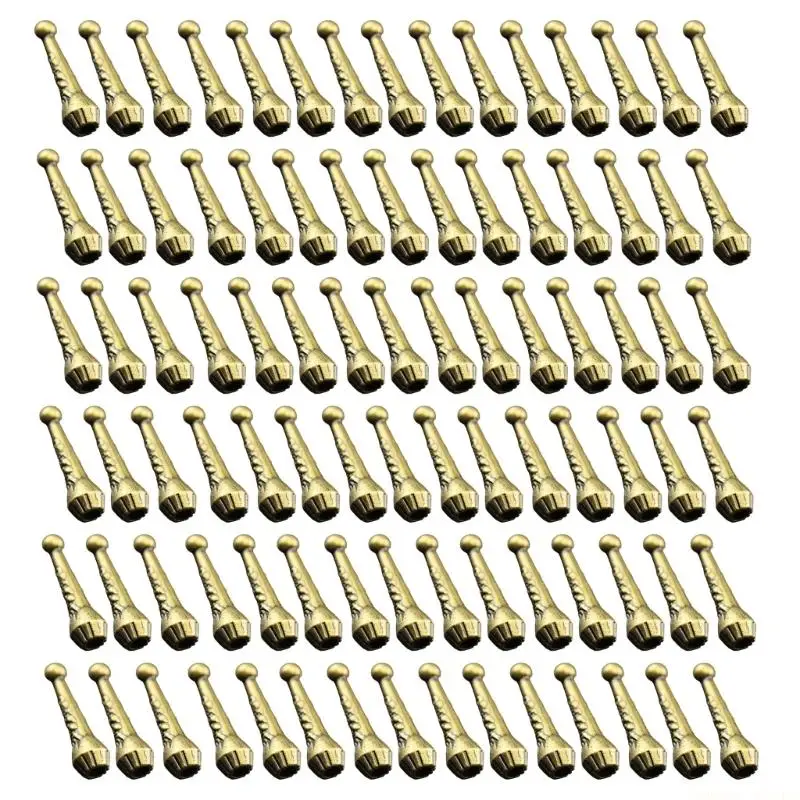 31BF 100pcs Bolotie Tips Decorative Pendant Necklace Accessories For Personalizing Western Styles Rope Tie Cord End Caps