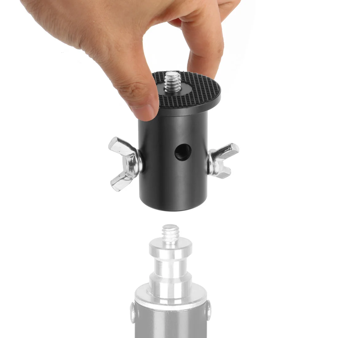 ترايبود ضوء حامل محول 1/4 "3/8" برغي محول 16 مللي متر 18 مللي متر ثقب ل فلاش شاشة LED DSLR كاميرا التصوير اكسسوارات