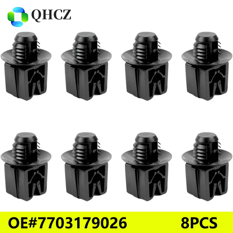 8PCS Hydraulic Hose Clips for Renault Clutch Pipe OE# 7703179026 - Automotive Replacement Parts