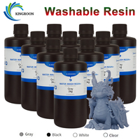 KINGROON Washable Resin For 3D Printer 405nm UV Resin 3D Printer Water-Wash Resin For DLP LCD Printer 3D Print Material Low odor