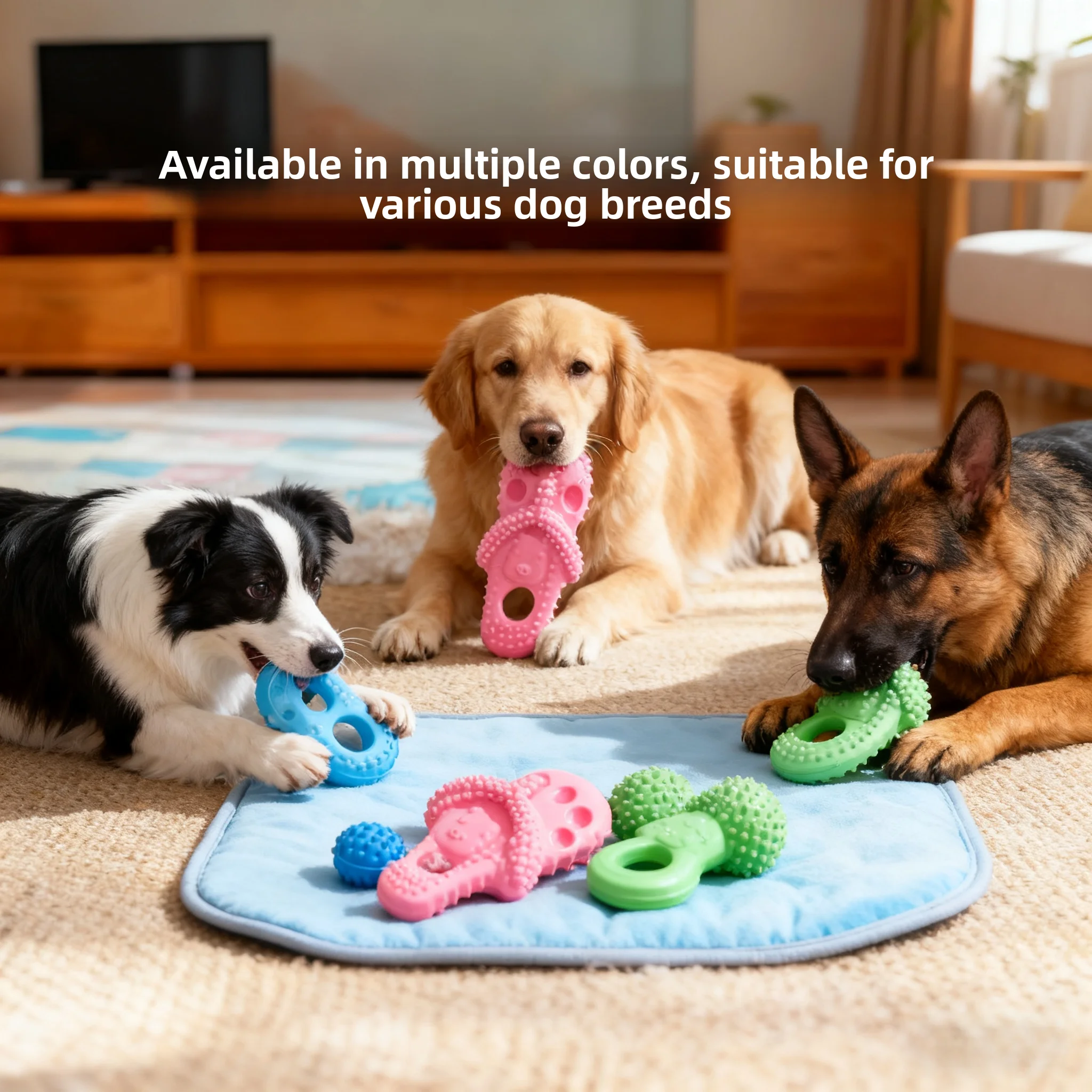 

Pet Dog Toys Slipper pe Chew Proof Teeth Cleaning Products Self Entertaining for Medium to Large Dogs Dog Toys Slipper