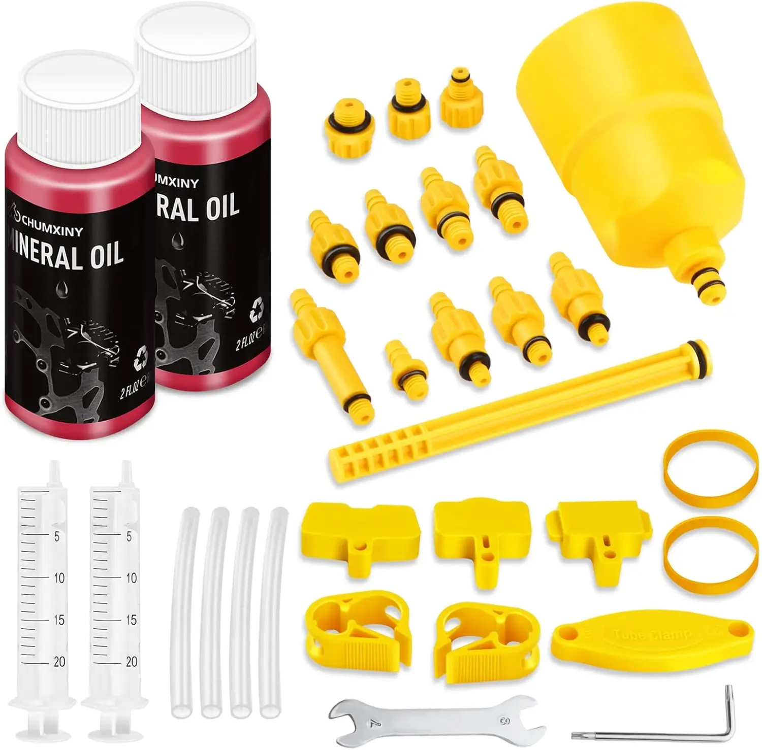 

Hydraulic Brake Bleed Kit for MTB Disc Brakes, Mineral Oil 120ml