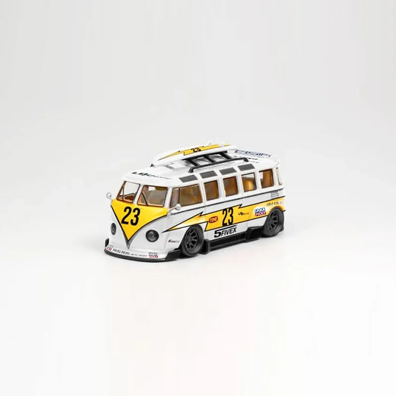 LF  Model 1:64 T1 Bus Kombi Wide Body Alloy Die-Cast Model Car -Flash No.23 Coating