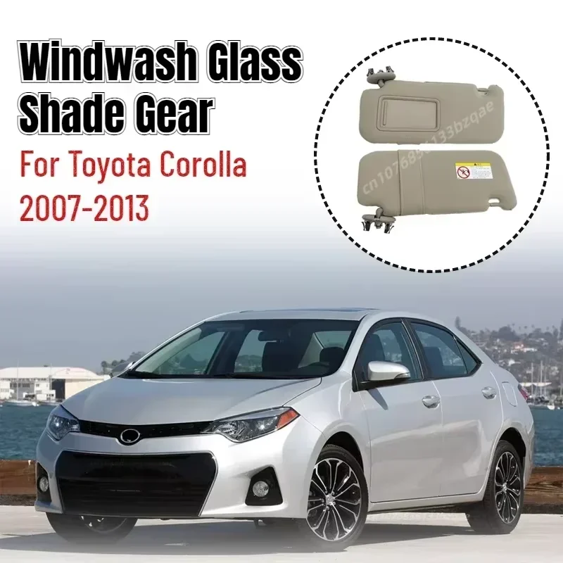 For Toyota Auris Corolla 2008 - 2013 Car Interior Sun Visor With Mirror Grey Beige Sun Shade Left Right Driver Passenger Side