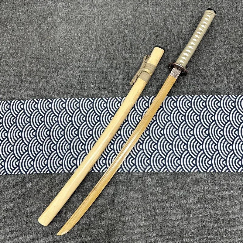 Wooden Iaido Practice Kendo Toy Wooden Sword Decorative Cosplay Prop Sword for Display Home Decor