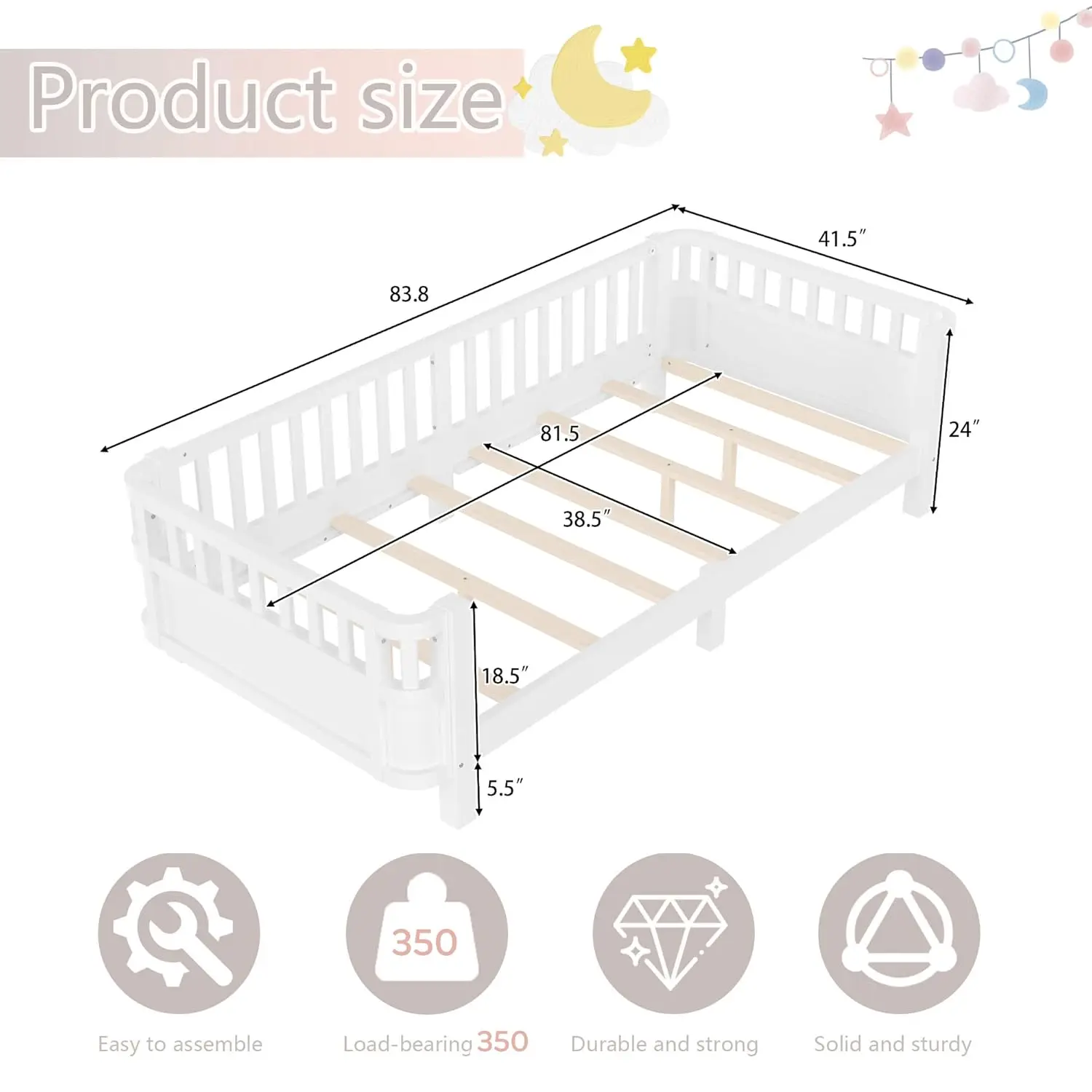 Thumbnail 2 - #26 Most Reviewed Wooden Bed Frames