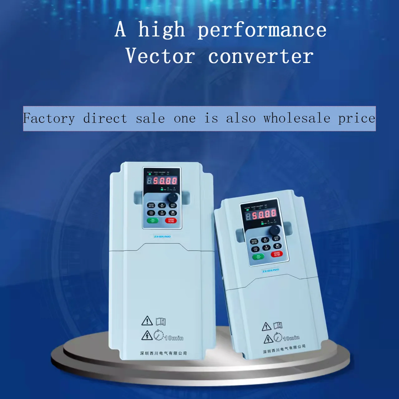 

HOT HOT Submersible Water Pump Sensorless Vector Control Variable Frequency Drive 3 Phase for Water Pump From 50hz to 60hz