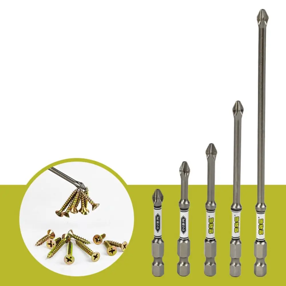 

D2 Non-slip Magnetic Batch Head Impact Resistant Anti-Slip Cross Head Bit High Hardness WaterProof Electric Screwdriver Bit
