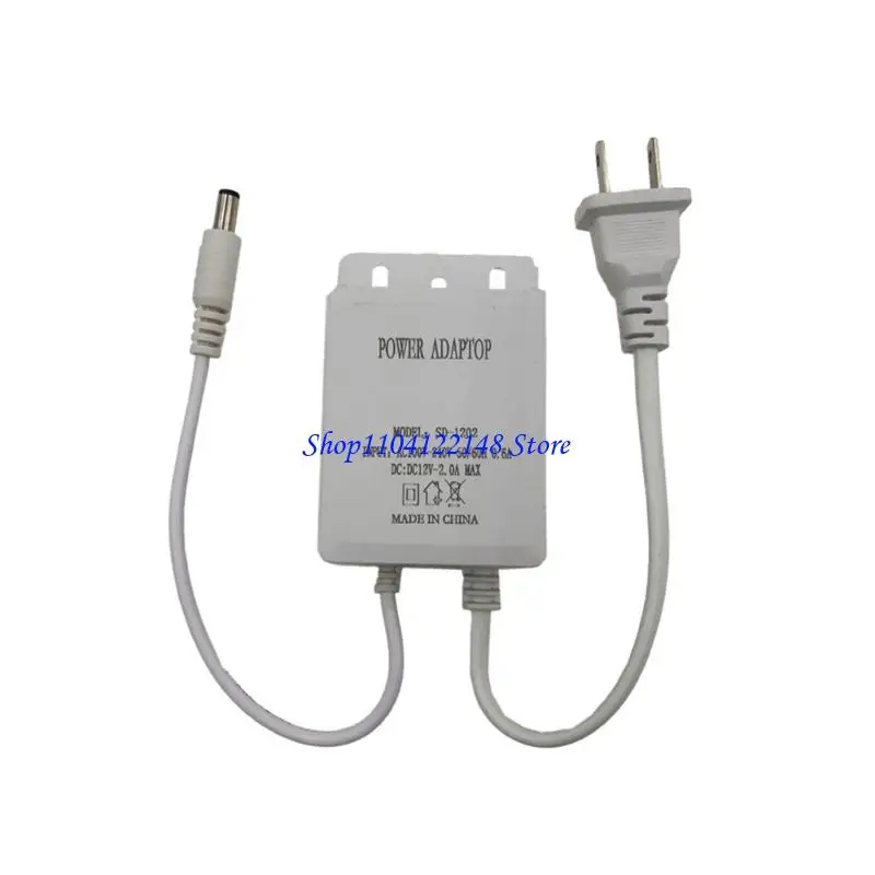 P9FA Power Adapter DC12V 2A Waterproof for Monitoring Systems Overloads Protected