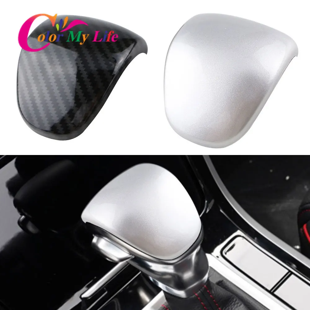 Interior Car Shift Knob Protection Cover Gear Head Shift Collars for Kia Forte K3 2019 2020 2021 AT Accessories