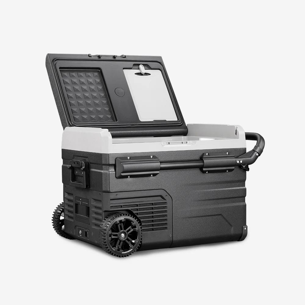 

TSW50 50L Single Zone 12v Car Fridge Compressor Cooler Camping Freezer Wheel Rechargeable Battery Coaster Cutting Plate APP