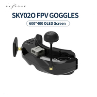 SKYZONE SKY02O FPV Goggles 600x400 OLED 5.8Ghz SteadyView Diversity RX Head Tracking & Fan DVR Front Camera for RC Racing Drone