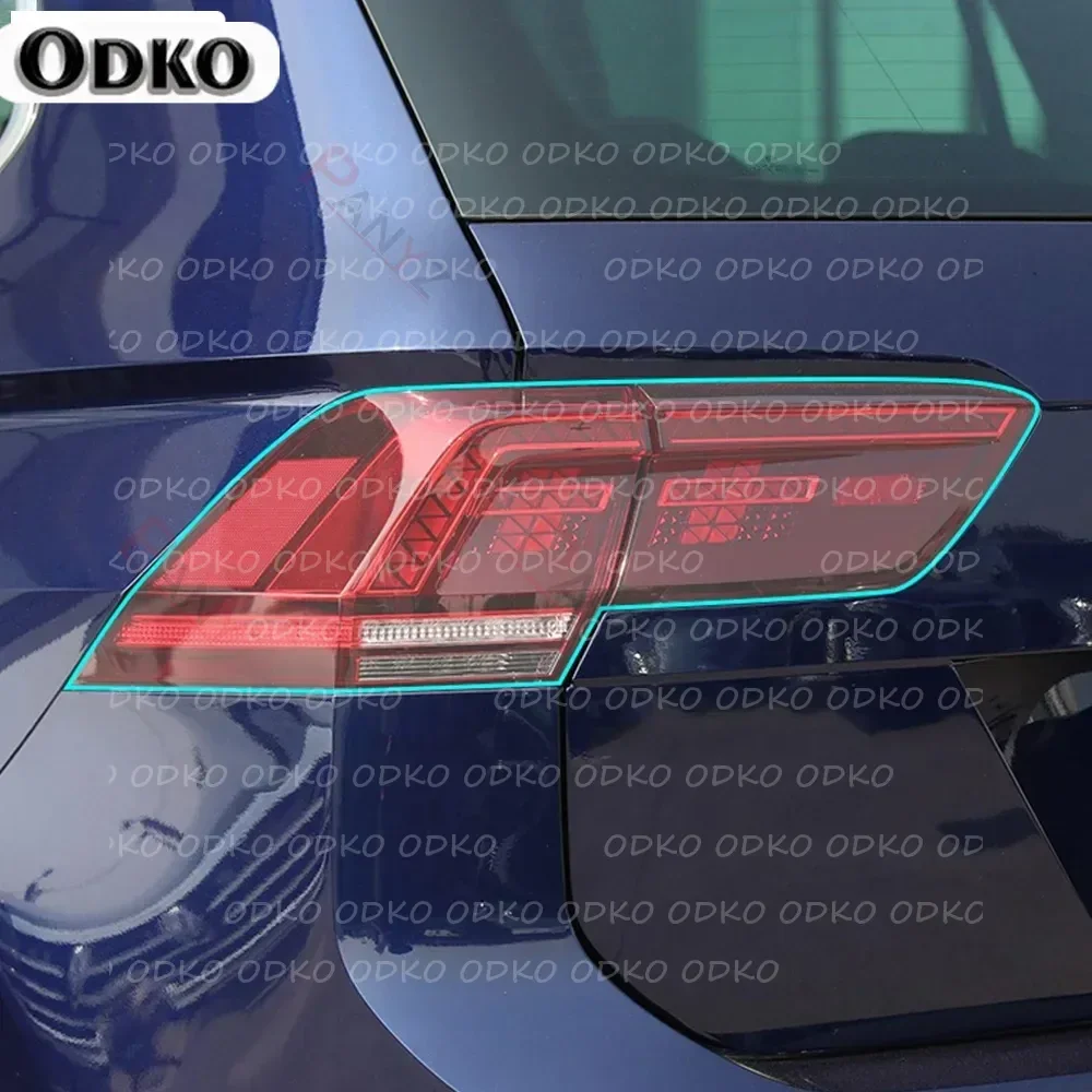 

For Volkswagen VW Tiguan 2017 2018 2019 2020 Car Headlight Protective Film Headlamp Transparent Black TPU Protective