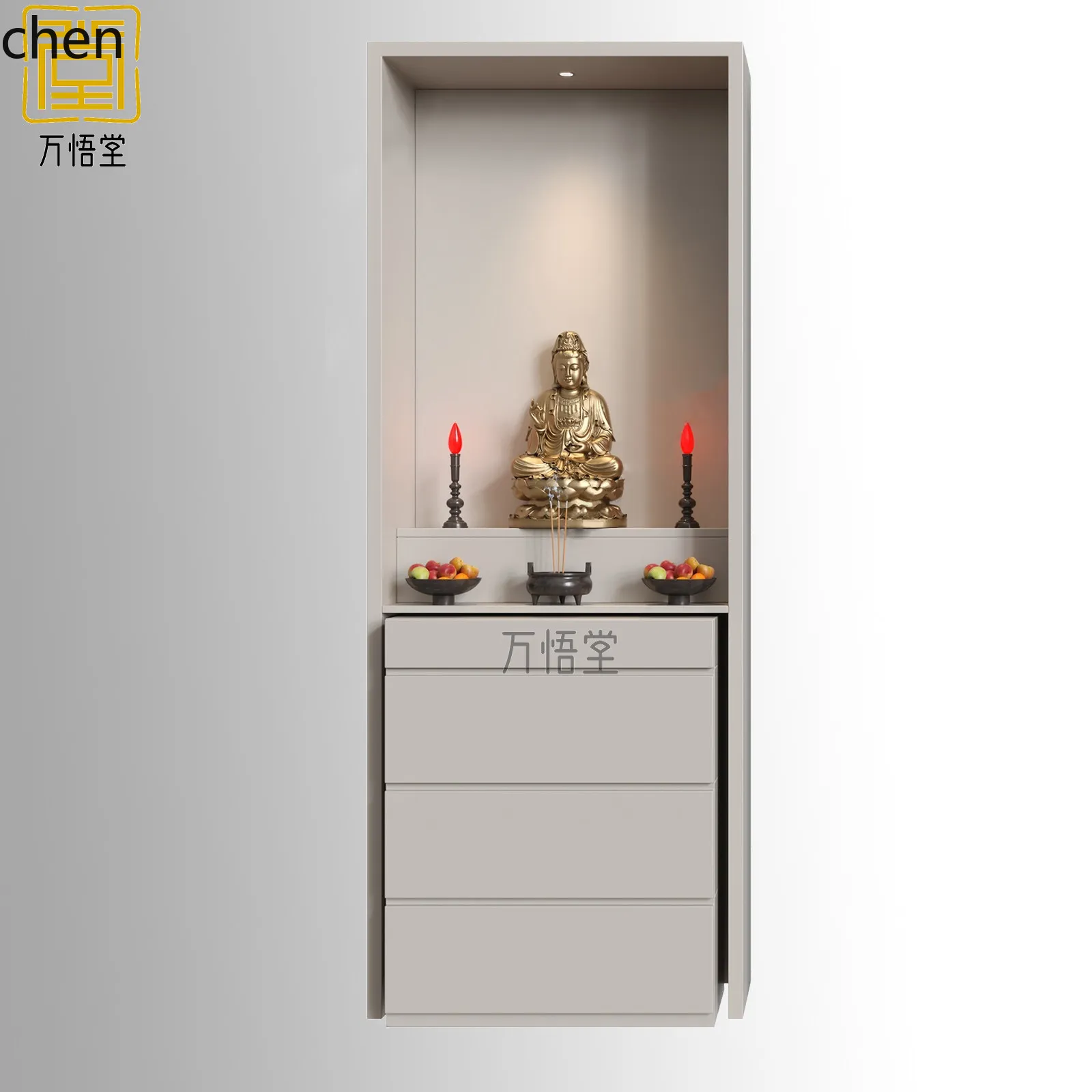 CZ Buddhist Altar Cabinet for Home Use, Buddha Worship Table, God of Wealth Altar Cabinet