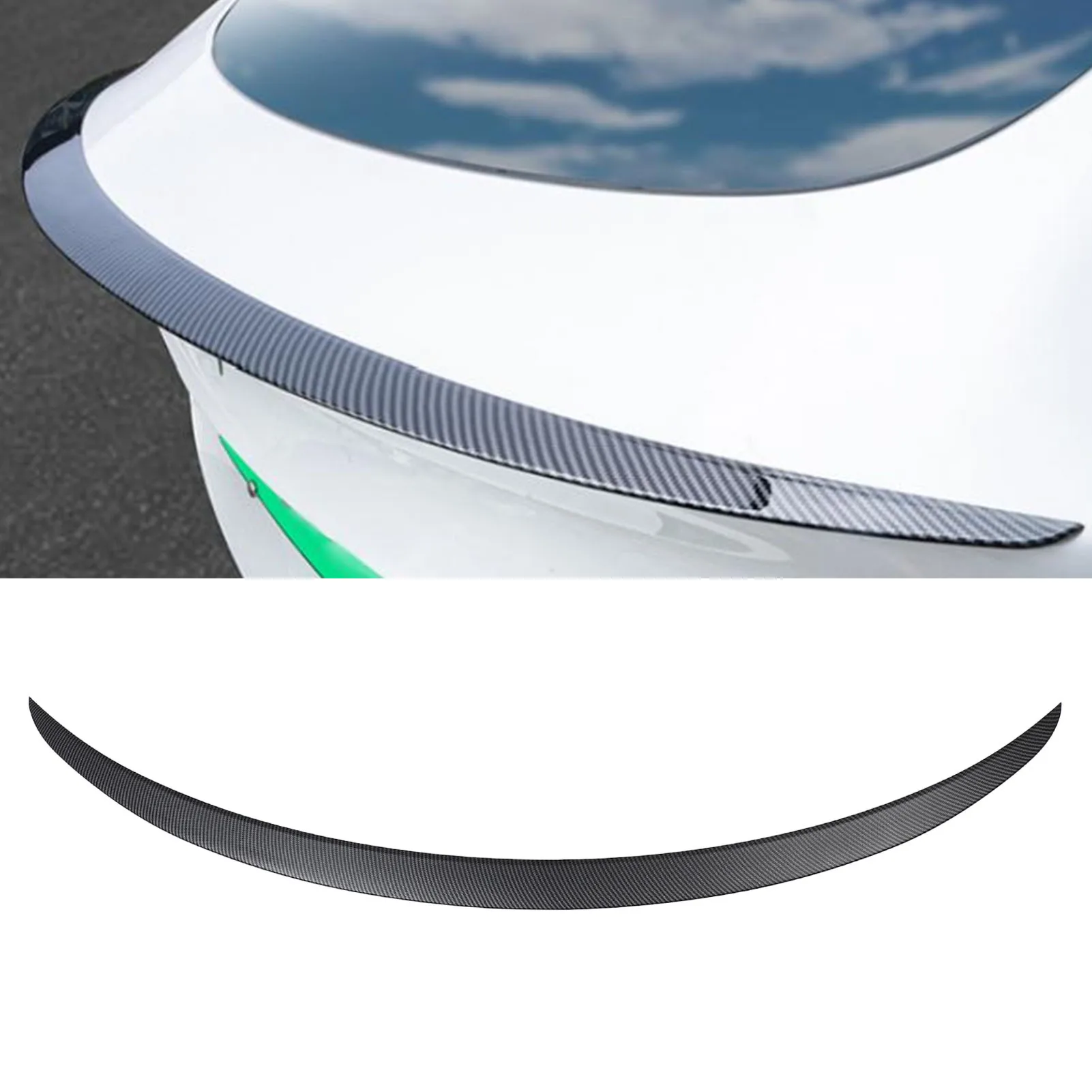 

Rear Spoiler Trunk Wing Matte Black Lightweight Improved Stability for Tesla Model 3 2017-2023 Car Exterior Modification Part