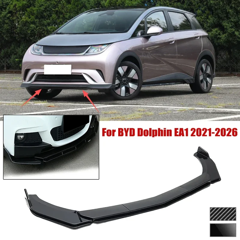 5pcs Front Bumper Shovel For BYD Dolphin EA1 2021-2026 Spoiler Front Bumper Deflector Anti Scratch Protection Device Accessories