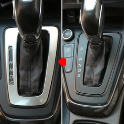 Auto Car Stainless Steel Accessories for Ford Focus 3 MK3 2015 - 2018 LHD AT Inner Car Gear Shift Panel Cover Trim Sticker