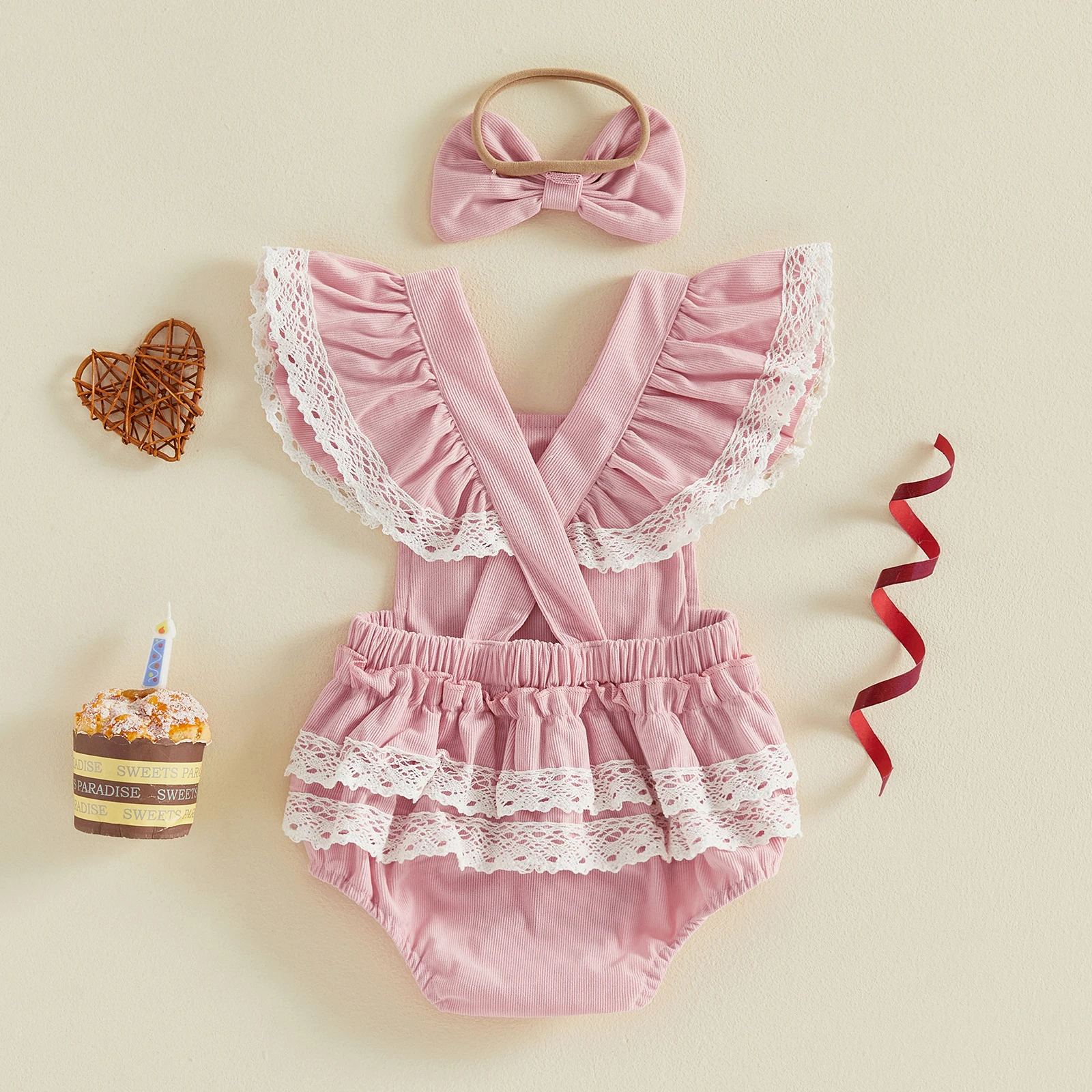 Cake Embroidery Baby Set 3