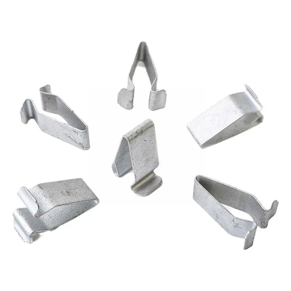 10/20pcs Car Door Strip Lining Metal Fastener Clips for VW Seat for AUDI A4 A6 6 Car Trunk Tailgate Retainer Metal Clips