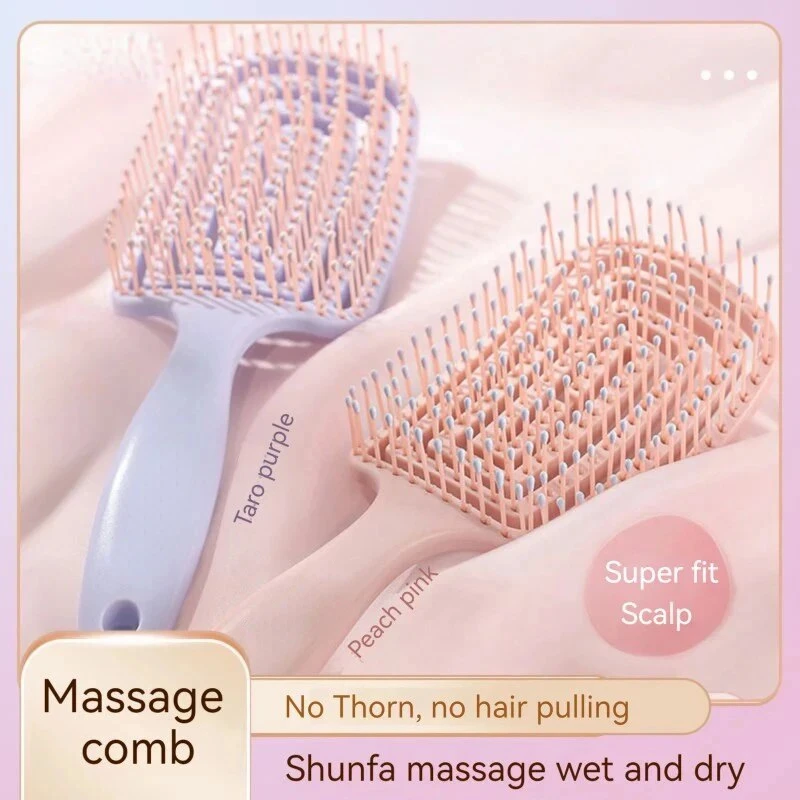 

Hairbrush Air Cushion Comb Fluffy Anti-Hair Loss Massage Hair Brush For All Hair Types For Long Thick Thin Curly Natural Hair