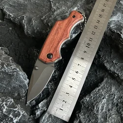 Outdoor Stainless Steel Folding Knife High Hardness Portable EDC Camping Pocket Knife Hiking Travel Self Defense Survival Knife