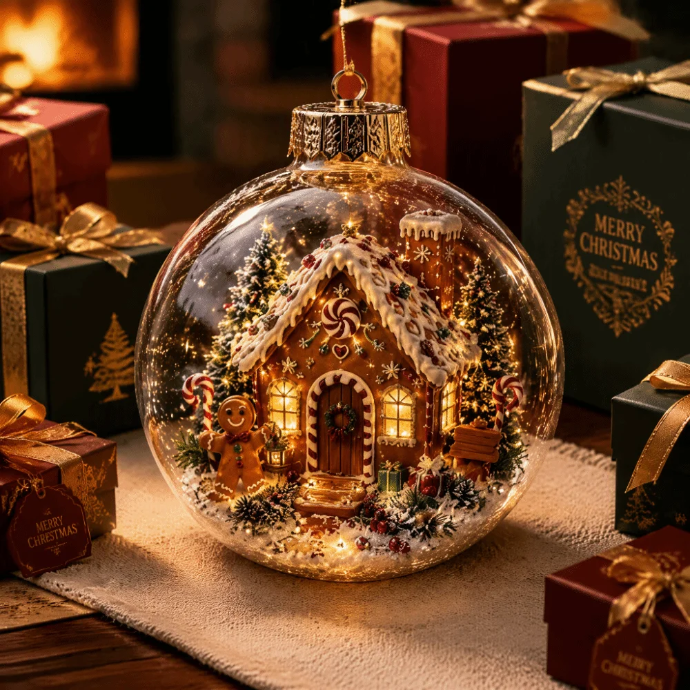 Akrilik Malzemeden Işıklı Şeff - Pendant Lighting Christmas Decor incelemesi ve fiyatı