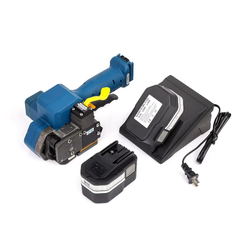 

3 bundling wooden stone battery powered packaging machine
