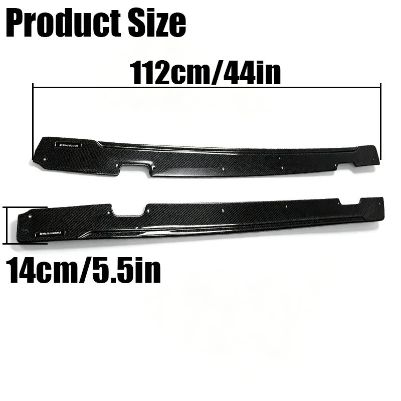Wet Carbon Fiber Side Skirts For Bmw Mini F55 2014‑2023 Sport Style Side Body Exterior Car Tuning Parts view 2