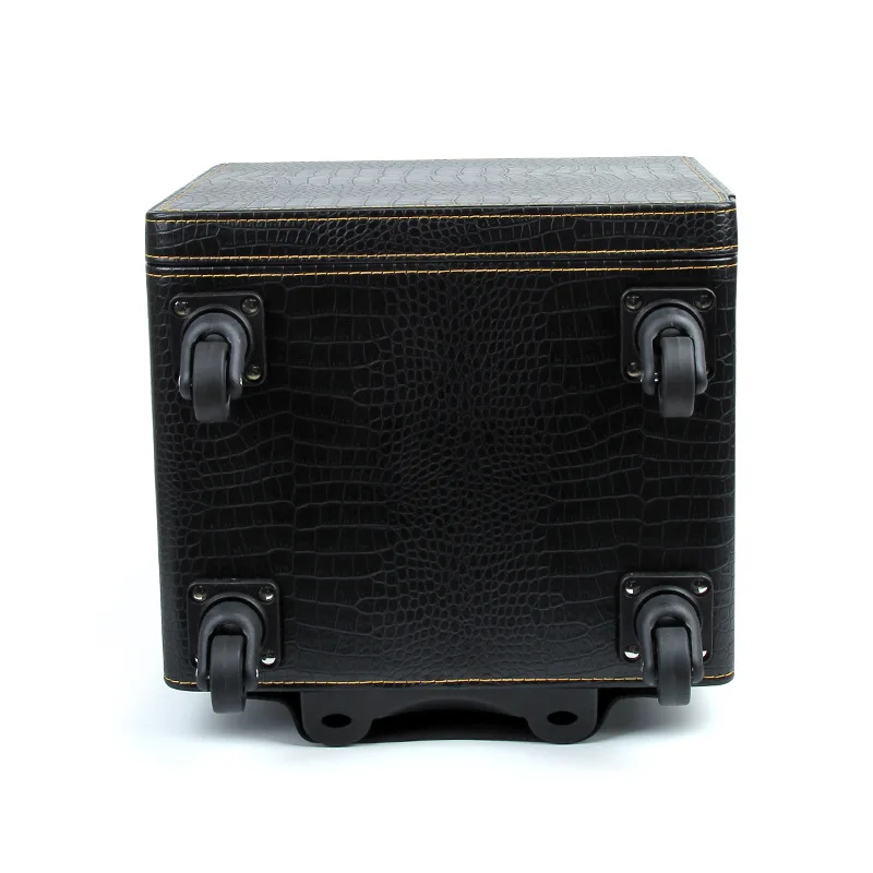 

Universal wheel trolley jewelry case with lock business portable jewelry jewelry case