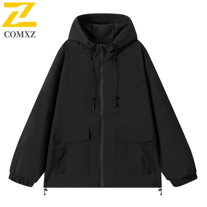 "EiAO مقنعين سترة واقية ربيع الخريف مقاوم للماء تنفس سترة خارجية للمشي التخييم الصيد للجنسين أكتيفيوير 2025 #3