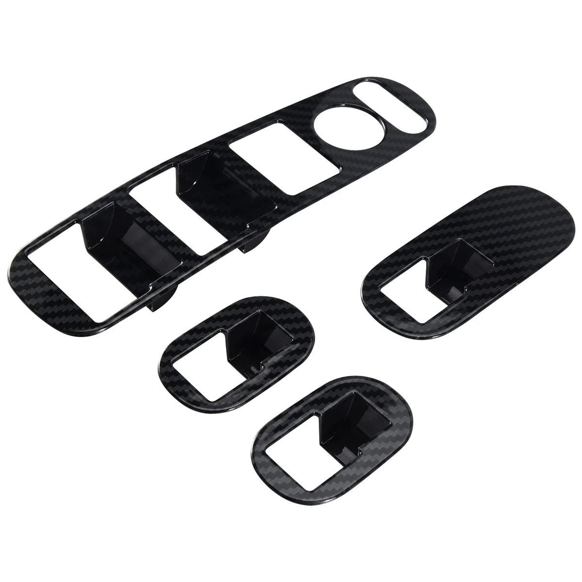 for Honda HRV HR-V VEZEL 2014-2020 Carbon Fiber Door Handle Window Lift Switch Panel Cover Trim Decorator