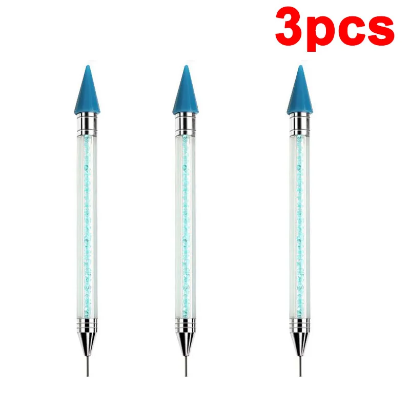 Strass-Applikator-Stift Nagelpunktierer Strass-Picker Wachsstift Diamant-Picker-Stift für Strass-Punktierwerkzeug DB04