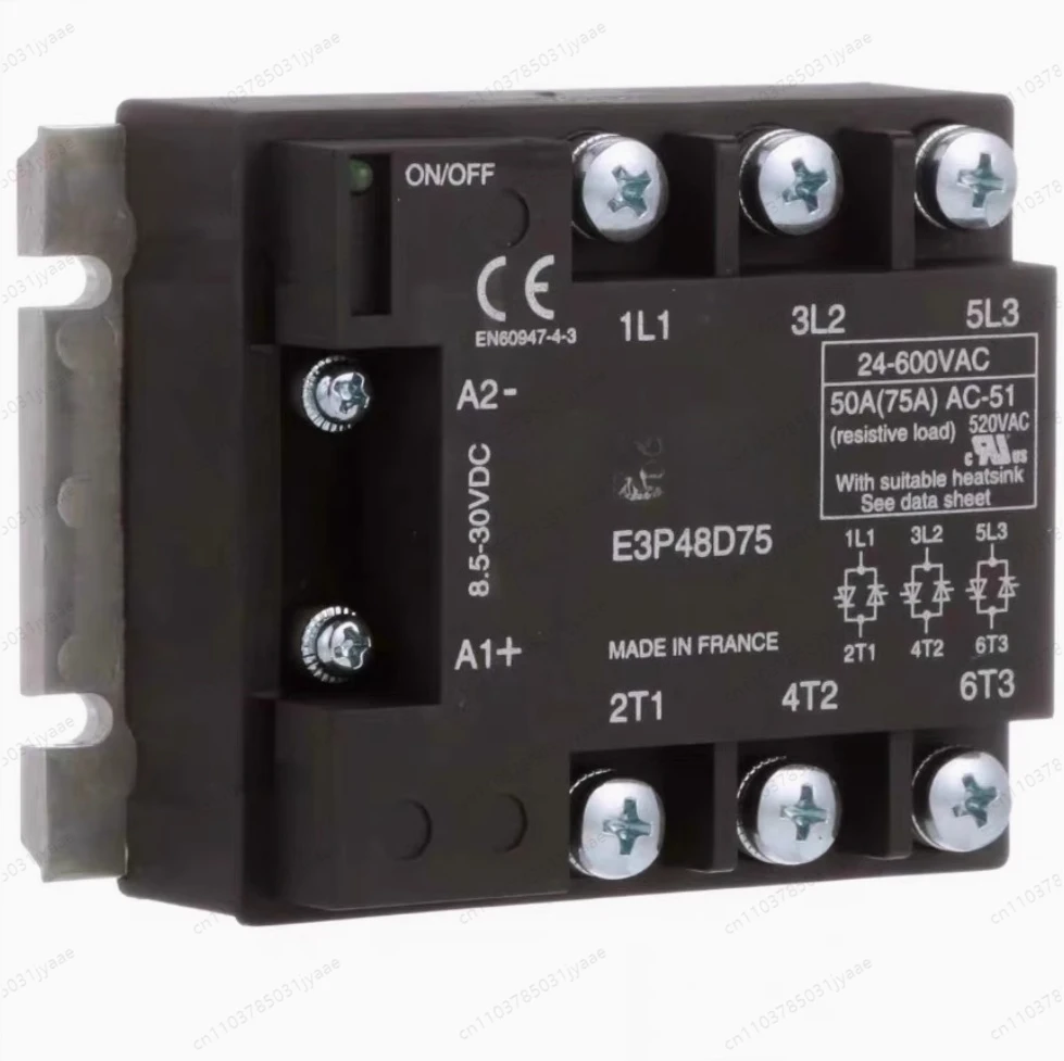 

E3P48D50 New American RELAYS Three-Phase Solid State Relay 50A