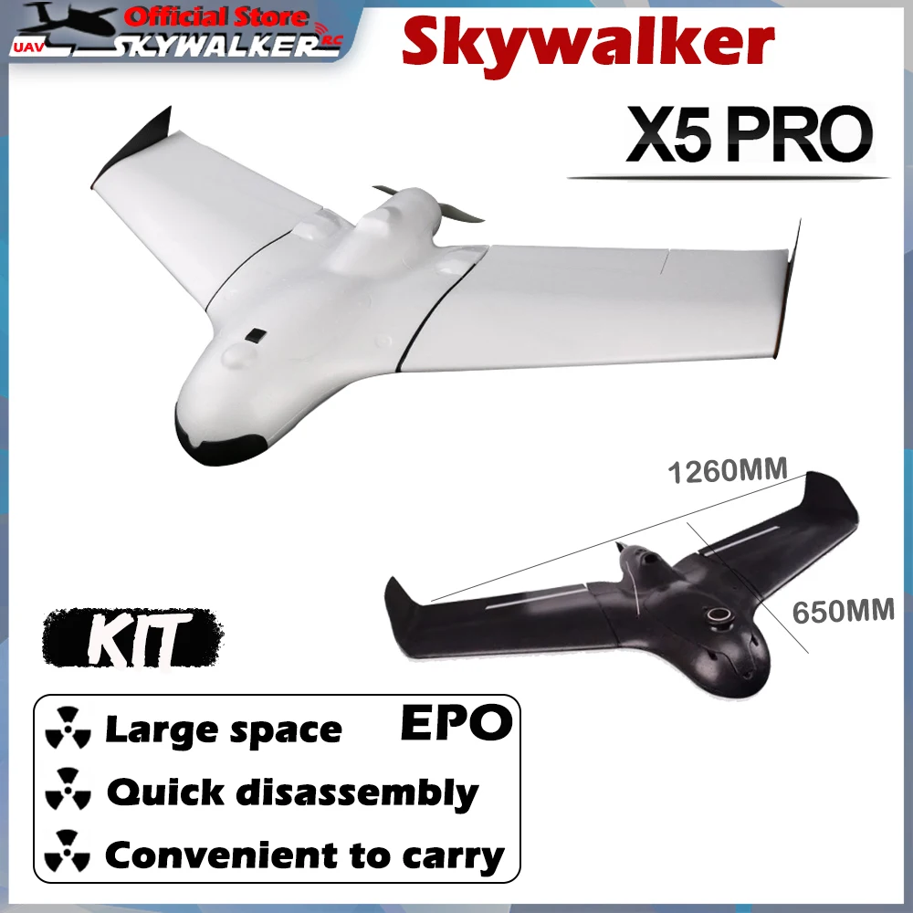 El Skywalker X5 Pro KIT EPO FPV Flying Wing: Una Evaluación Detallada para Pilotos de Aviones RC