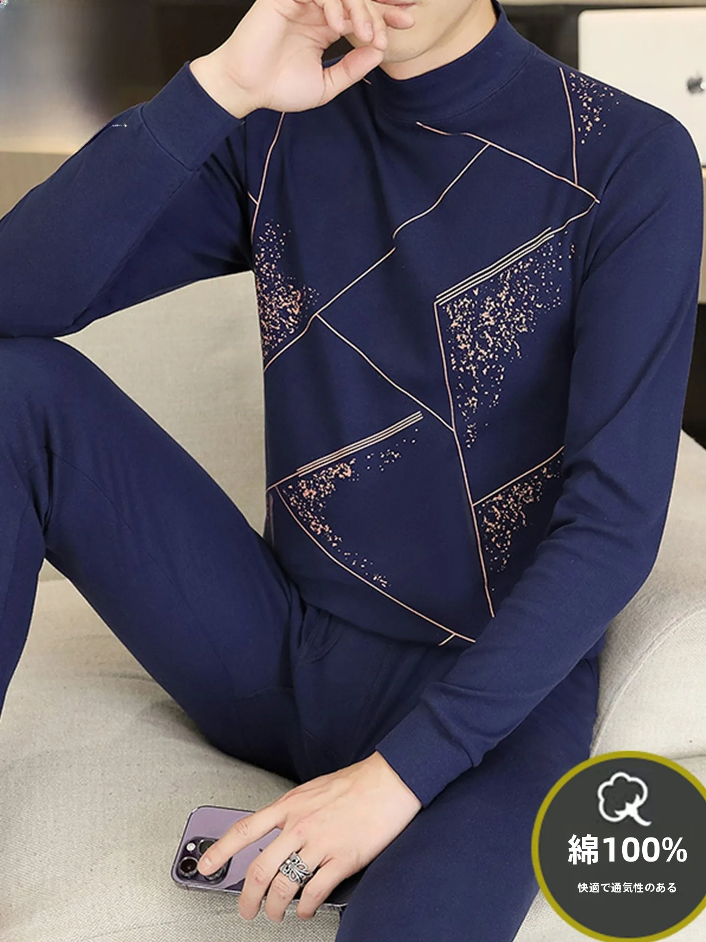 Tucano conjunto de roupa íntima térmica masculina de inverno puro algodão fino sle juventude quente roupa interna adolescente roupas de outono de algodão completo