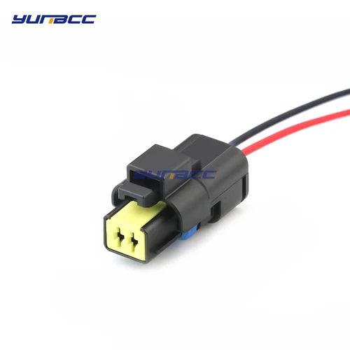 Conector de arnés de Cable de lámpara de luz hembra FCI, 2 pines, 211PL022S0049, enchufe de Sensor de temperatura del agua para Renault, Peugeot, Citroen, 1 unidad