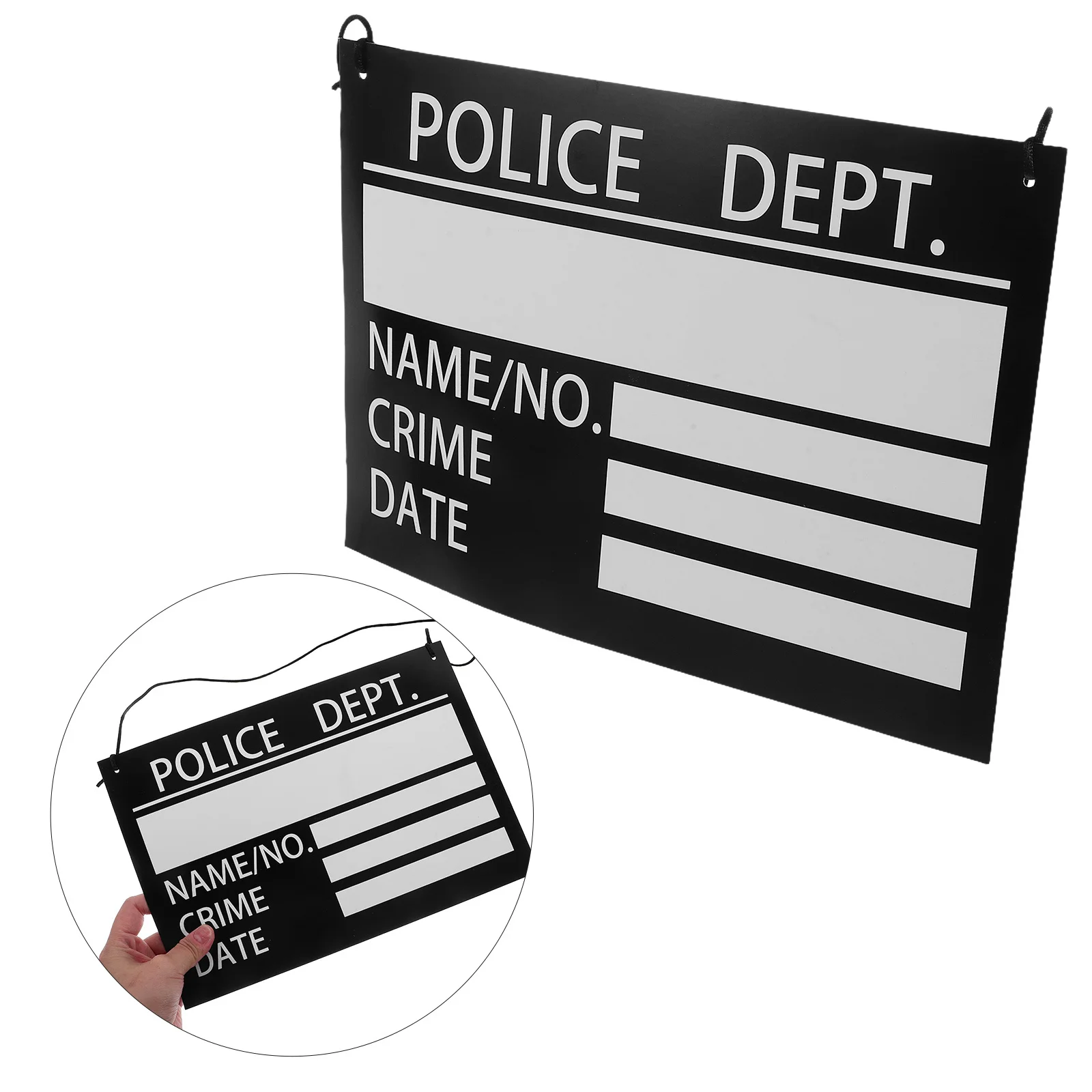 

10pcs Prisoner Nameplate Photo Booth Props 11.4 X 7.9" Blank Diy Convict Tag For Halloween Party Selfie Photography Accessory