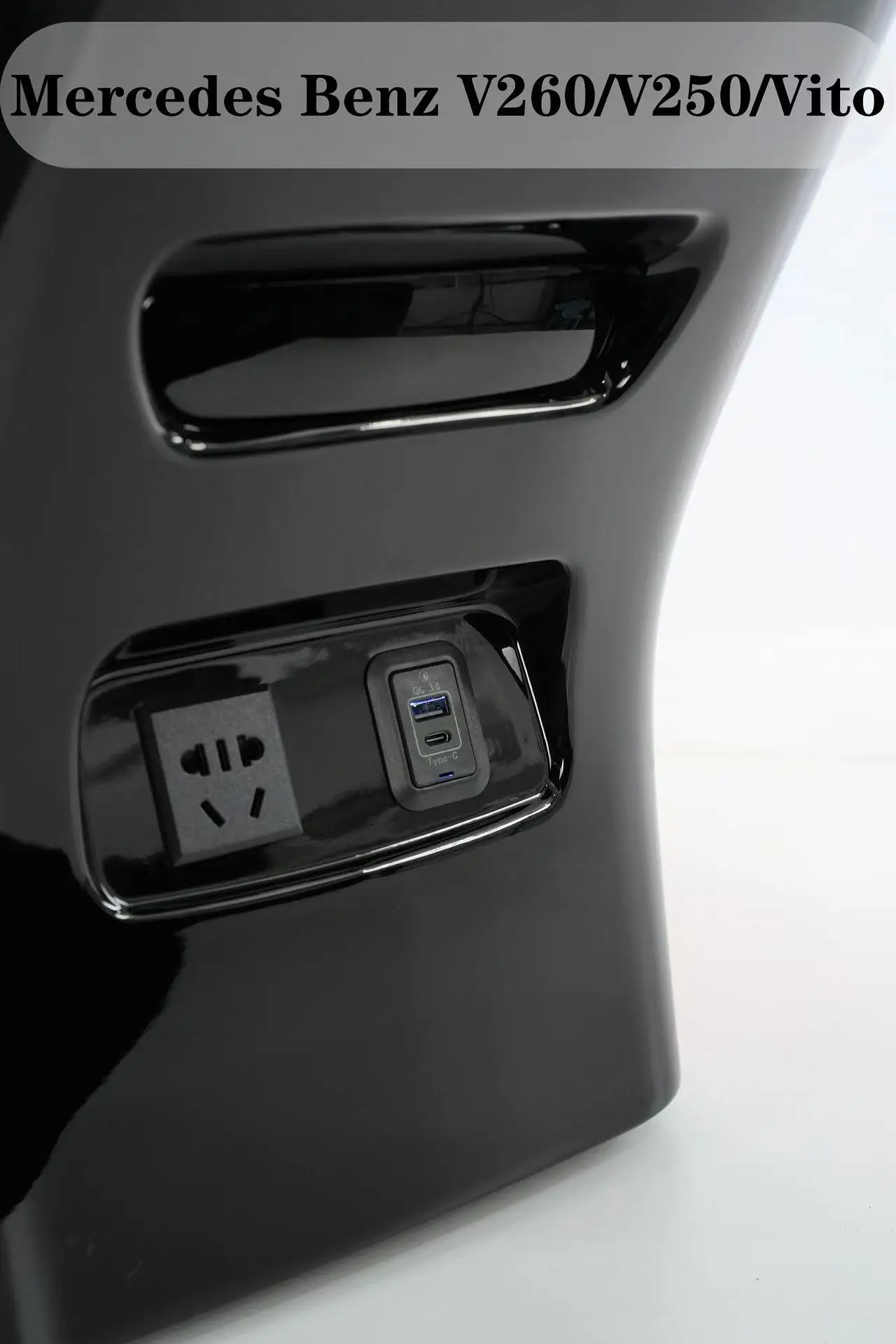 High Quality ABS Car Armrest Console Box Interior Accessories Refrigerator Accessory for Mercedez-benz V260 V250 Interior Kits