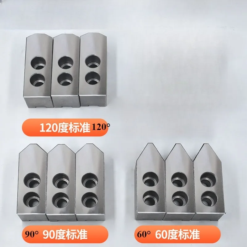 

New Hydraulic Oil pressure chuck Soft claw 5 6 8 10 inch 60/90/120 degree High quality standard 3 jaws For mechanical CNC lathes