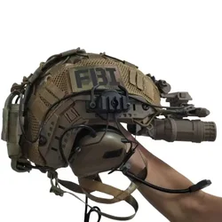 Casco táctico rápido con sistema de suspensión y arnés ajustable