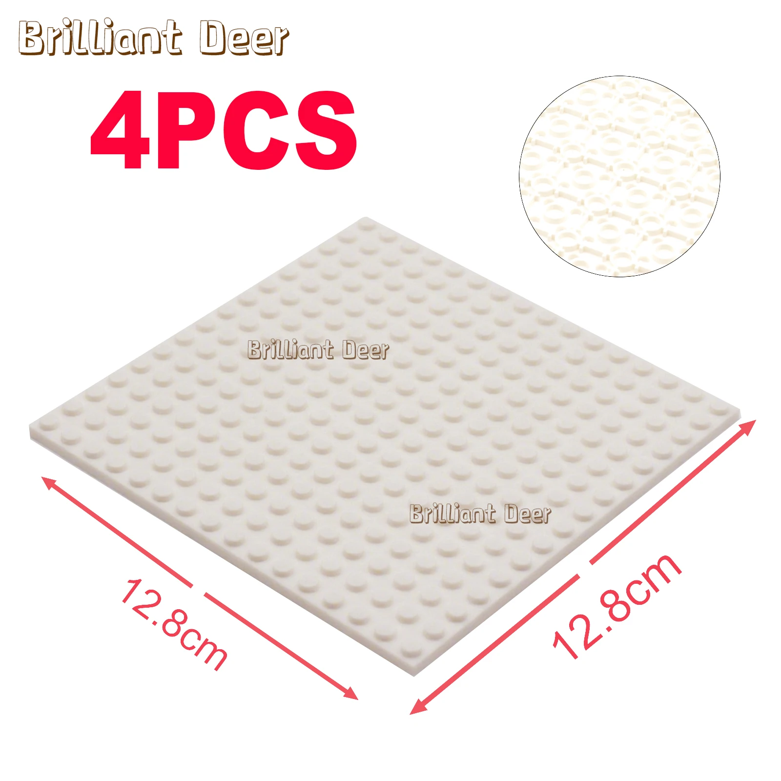 4PCS Dubbelzijdig 16X16 Dots Klassieke Grondplaat Bouwstenen Bricks Basisplaten DIY MOC Bouwstenen stad Bouw Speelgoed