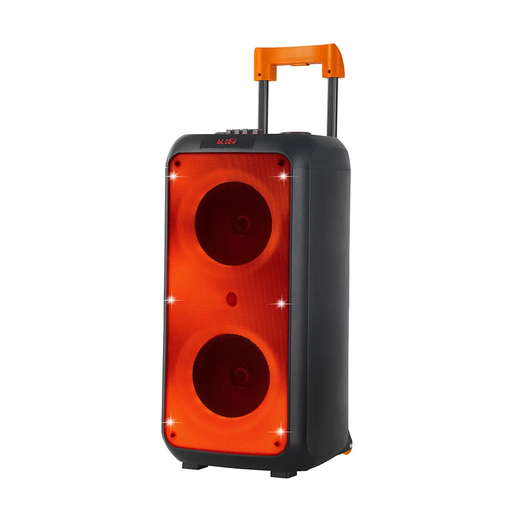 Imagem -03 - Outdoor Grande Power dj Party Speakers Caixa de Luz Led Colorido Som Duplo Polegada Microfone Alto-falante Bluetooth Ndr 1095