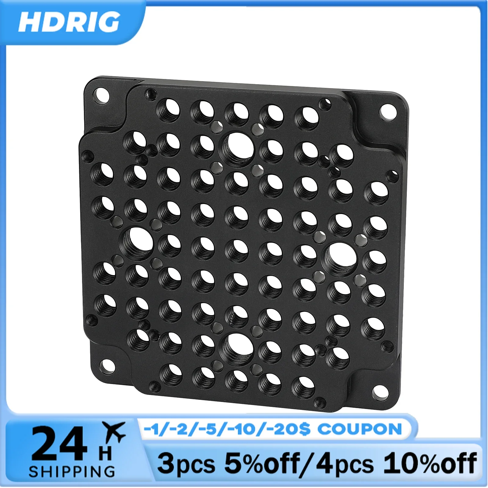 

HDRIG Camera Cheese Mounting Plate Multipurpose Compatible With Standard 75mm VESA Mount