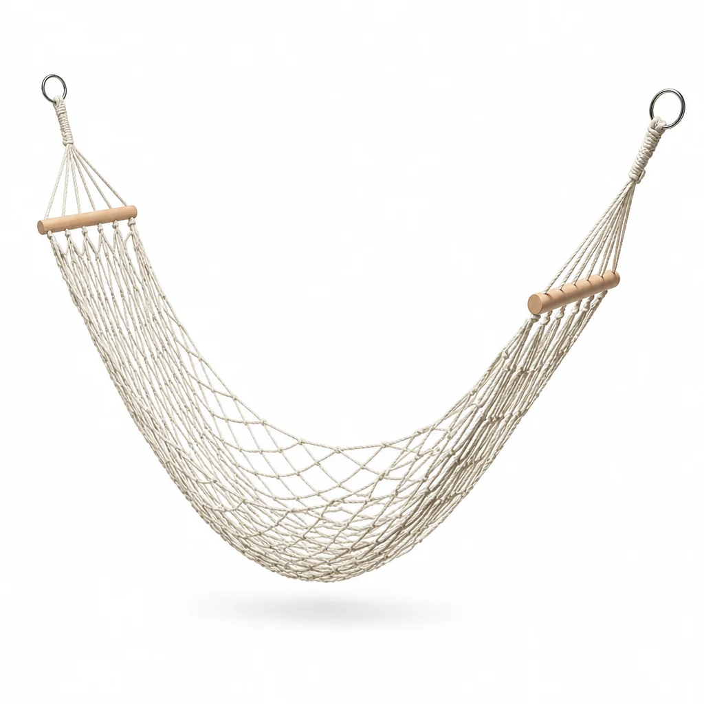 2026 Rope Net Hammock Outdoor Camping Hammock With Spreader Bar For Garden Patio Balcony Backyard Hiking Travelpromote sales