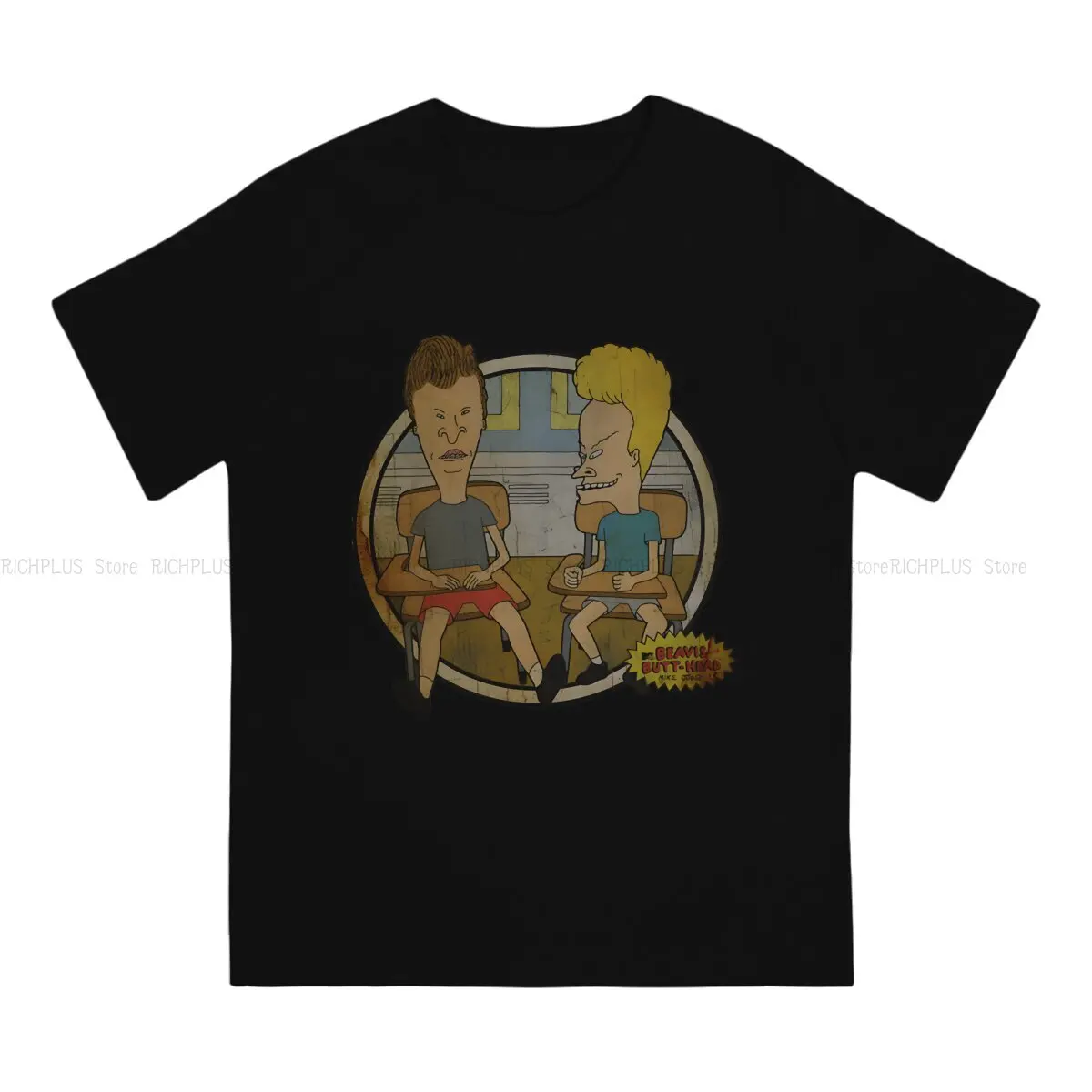 Beavis and Butt-Head Man TShirt Vintage Individuality Polyester T Shirt Original Streetwear Hipster